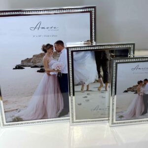 Amore by Juliana Silver Sparkle Border Photo Frame 3 sizes