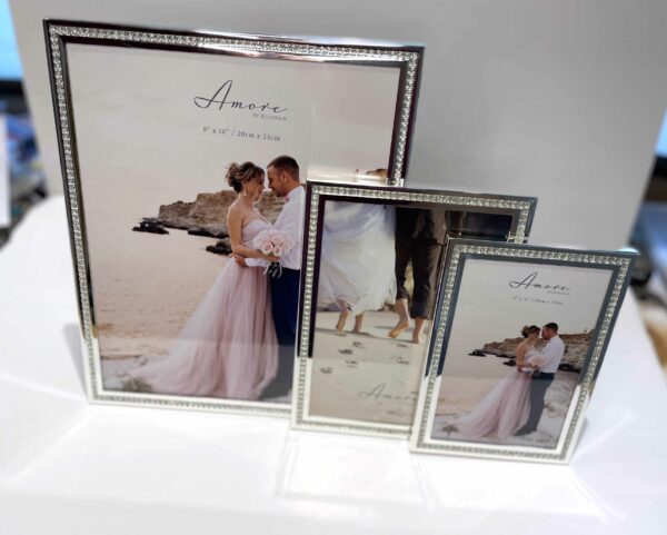 Amore by Juliana Silver Sparkle Border Photo Frame - Image 6