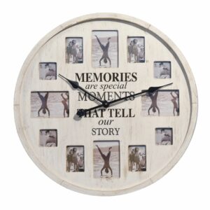 Hometime Wooden Multi Photo Clock