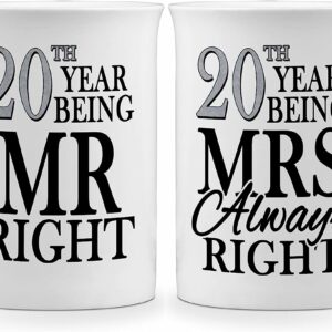 Pair of 20th Year Being Mr Right & Mrs Always Right