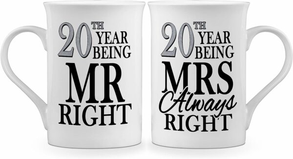 Pair of 20th Year Being Mr Right & Mrs Always Right