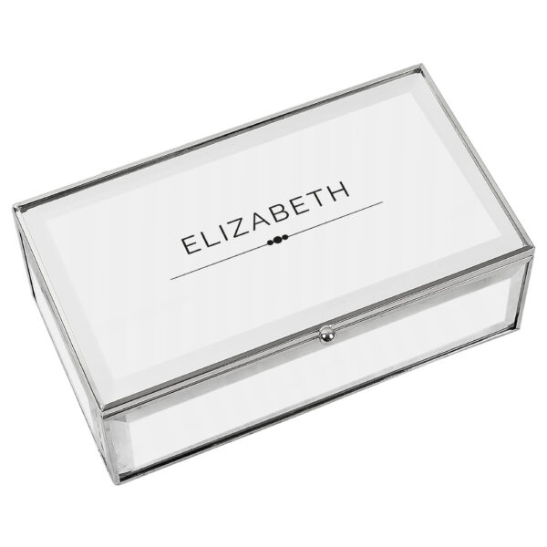 Personalised Classic Mirrored Jewellery Box