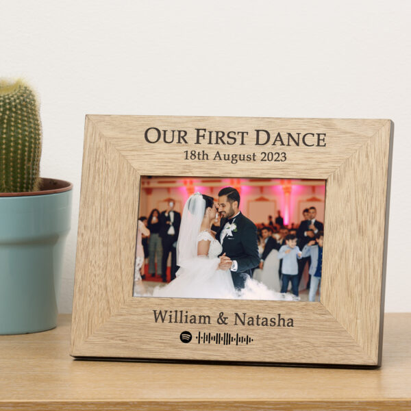 Our First Dance Wooden Photo Frame 4x6