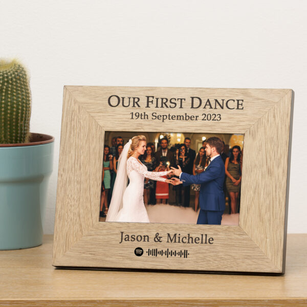 Our First Dance Wooden Photo Frame 5x7