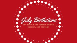 Ruby gemstone July's Birthstone