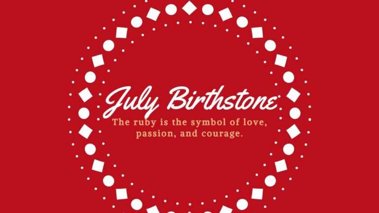 Ruby gemstone July's Birthstone