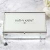 Personalised Classic Mirrored Jewellery Box Kathy