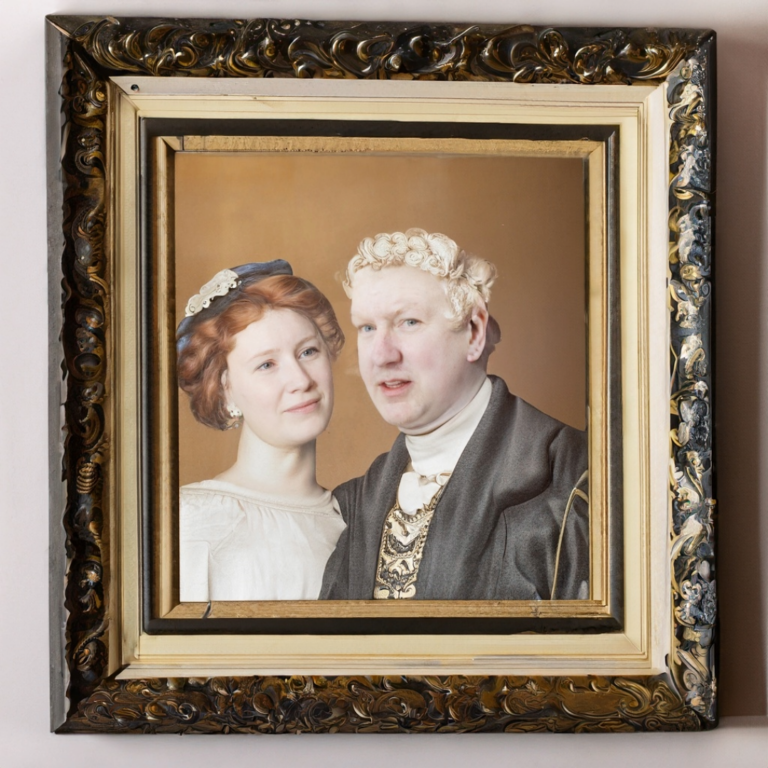 17th century lord and lady, image does not reflect people mentioned