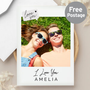 Personalised Photo Love You Greeting Card