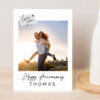 Personalised Photo Love You Happy Anniversary Greeting Card