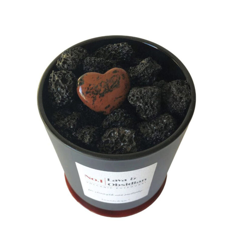 Volcanic potpourri "heart" - lava stone room diffuser (unscented)