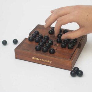 Iron & Glory Deluxe Wooden Solitaire