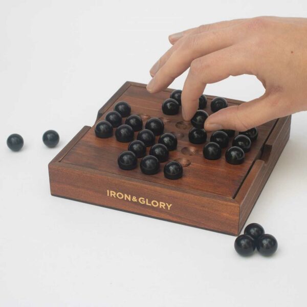 Iron & Glory Deluxe Wooden Solitaire