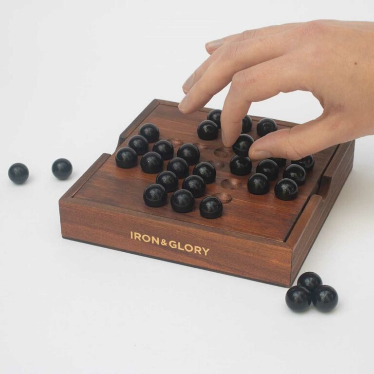 Iron & Glory Deluxe Wooden Solitaire