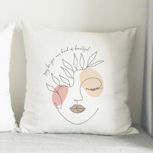 Grace Line Art Personalised Cushion