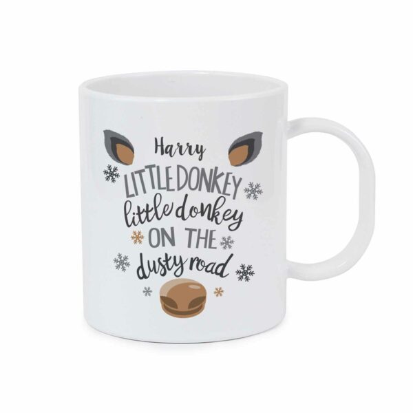 Little Donkey Personalised Christmas Mug