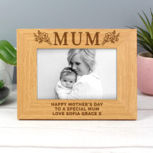 Floral Design Mum Photo Frame