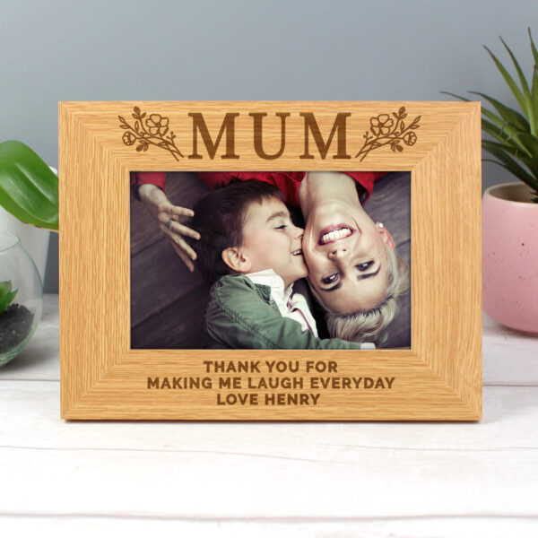 Floral Design Mum Photo Frame