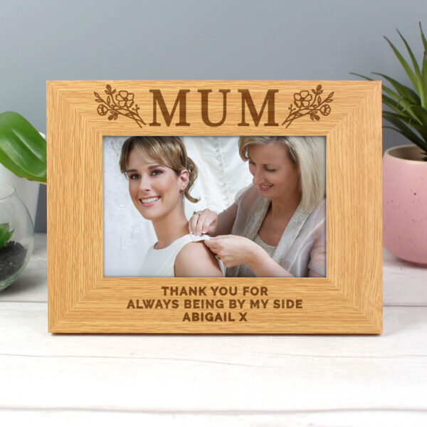 Floral Design Mum Photo Frame