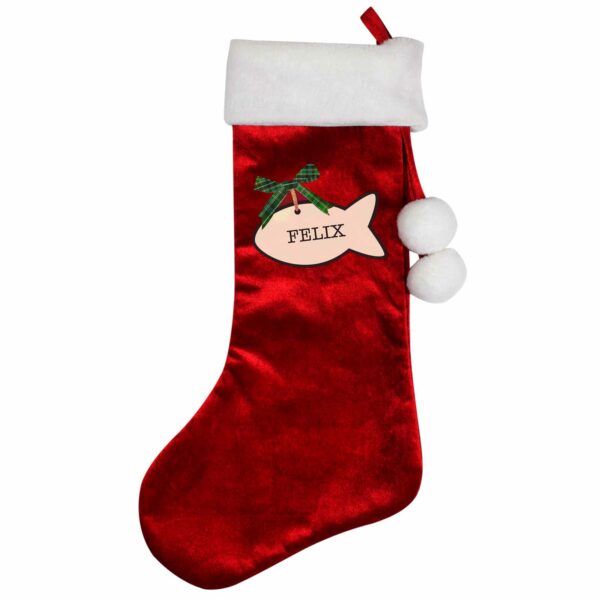 Luxury Red Personalised Christmas Stockings