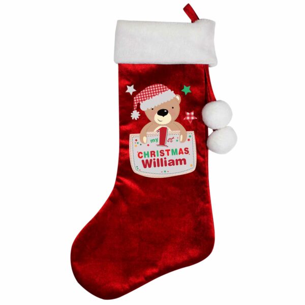 Luxury Red Personalised Christmas Stockings