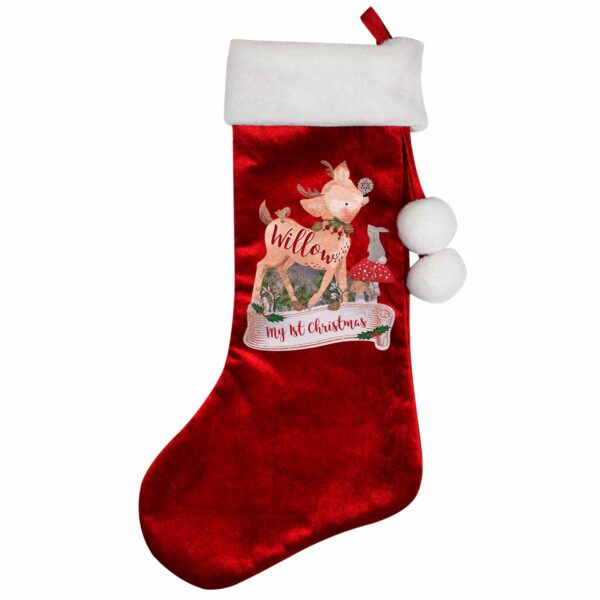 Luxury Red Personalised Christmas Stockings