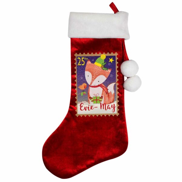 Luxury Red Personalised Christmas Stockings