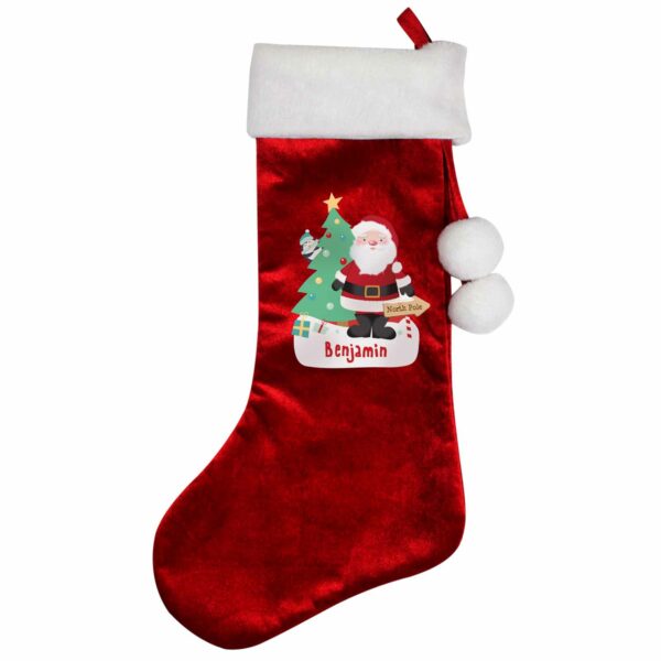 Luxury Red Personalised Christmas Stockings