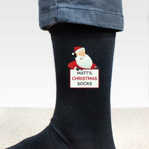 Santa Claus Personalised Christmas Socks