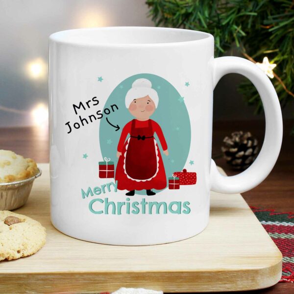 Mrs Claus Personalised Christmas Mug