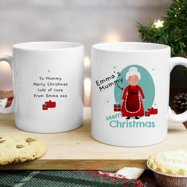 Mrs Claus Personalised Christmas Mug