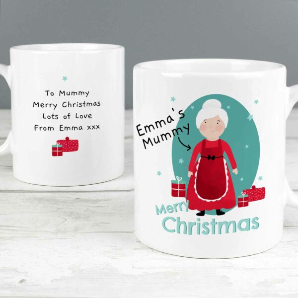 Mrs Claus Personalised Christmas Mug