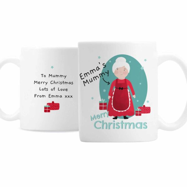 Mrs Claus Personalised Christmas Mug