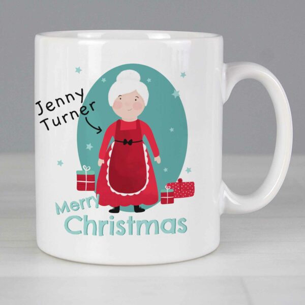 Mrs Claus Personalised Christmas Mug