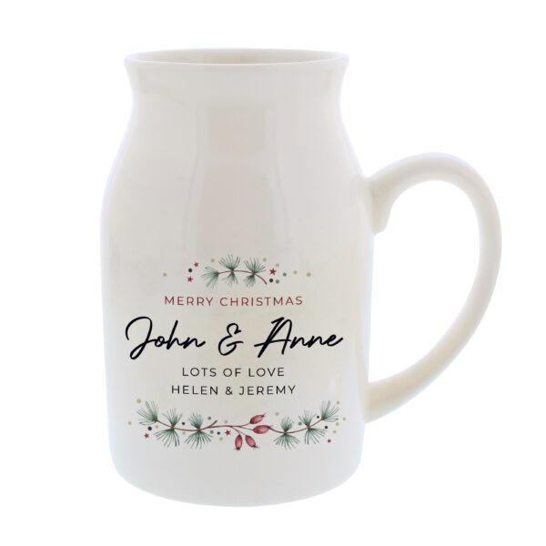 Personalised Christmas Bouquet Jug