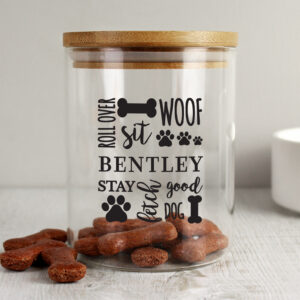 Personalised Dog Treat Jar