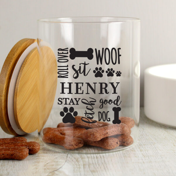 Personalised Dog Treat Jar