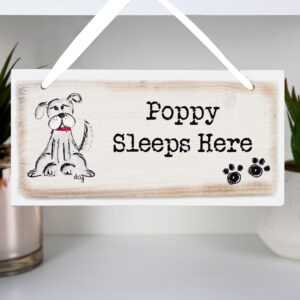 Dog Wooden Sign