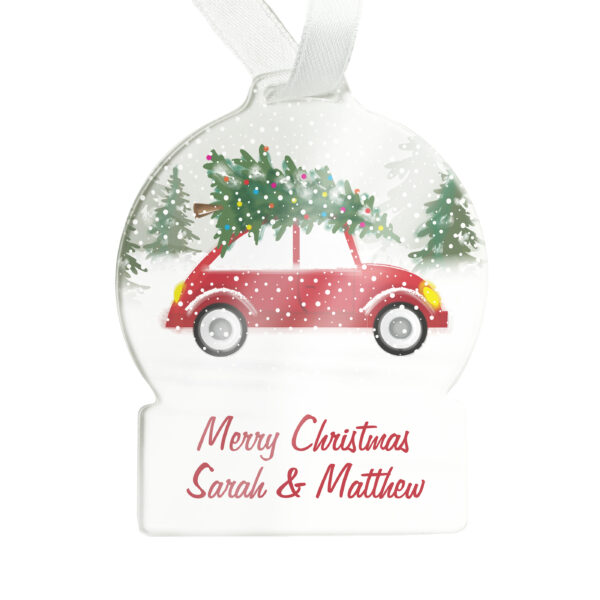 Driving Home For Christmas Tree Decoration