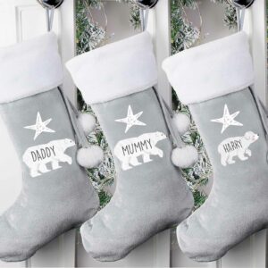 Personalised Santa Christmas Stockings, Many Designs