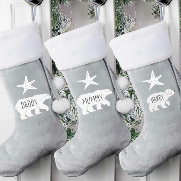 Personalised Santa Christmas Stockings, Many Designs