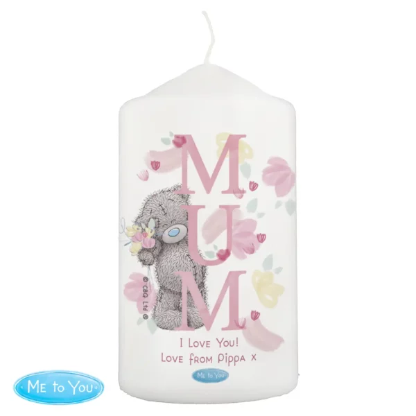 Personalised Me to You Mum Pillar Candle - Image 4