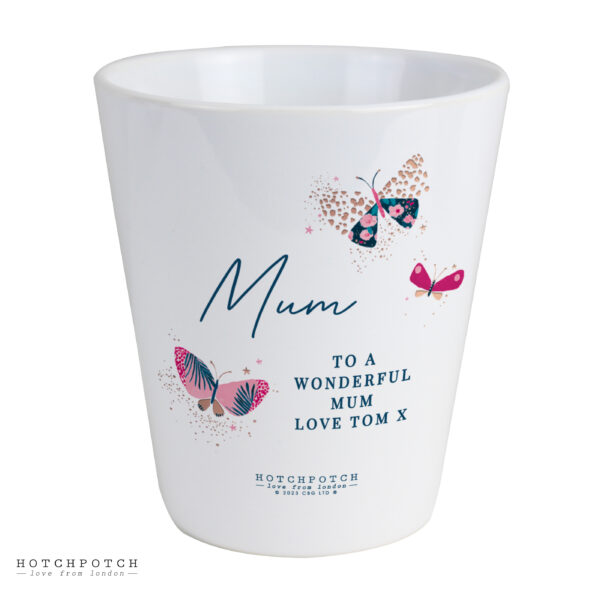 Personalised Butterfly Plant Pot Mum