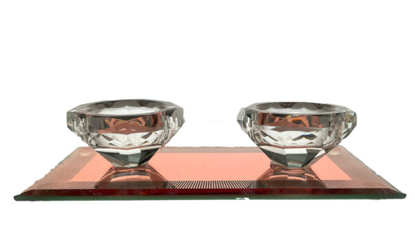 Shudehill Giftware Twin tealight holders Diamond Sparkle Lines - Image 7