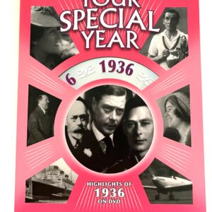 1936 Your Special Year DVD greeting card – 90th birthday card for 2026 with PAL DVD inside