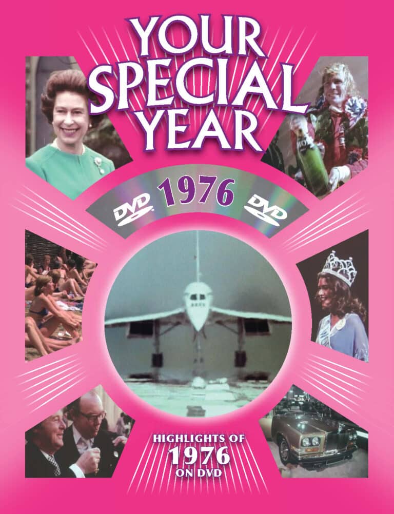 1976 Your Special Year DVD greeting card – 50th birthday card for 2026 with PAL DVD inside