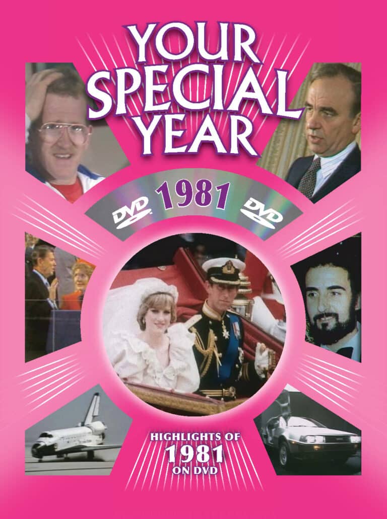45th Birthday Card - 1981 your special year DVD greeting card