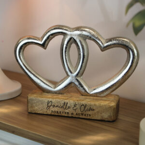 Personalised Entwined Heart Ornament